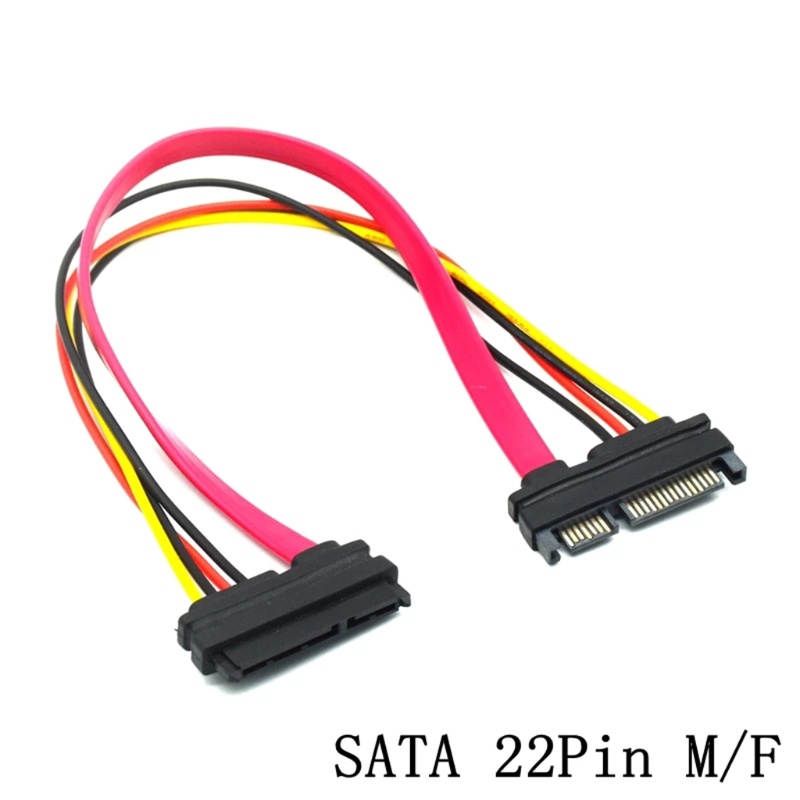 Bmico 30cm 50cm 22Pin Para Fêmea 7 + 15 Pinos Data Power Combo Extensão Conector Conterver