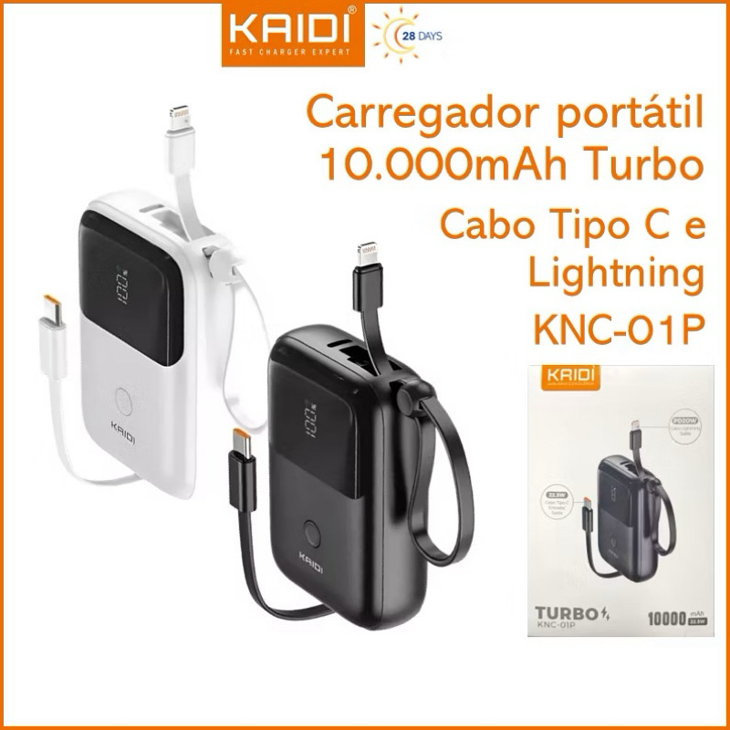 Power Bank 10000mAh Turbo 22.5W KNC-01P