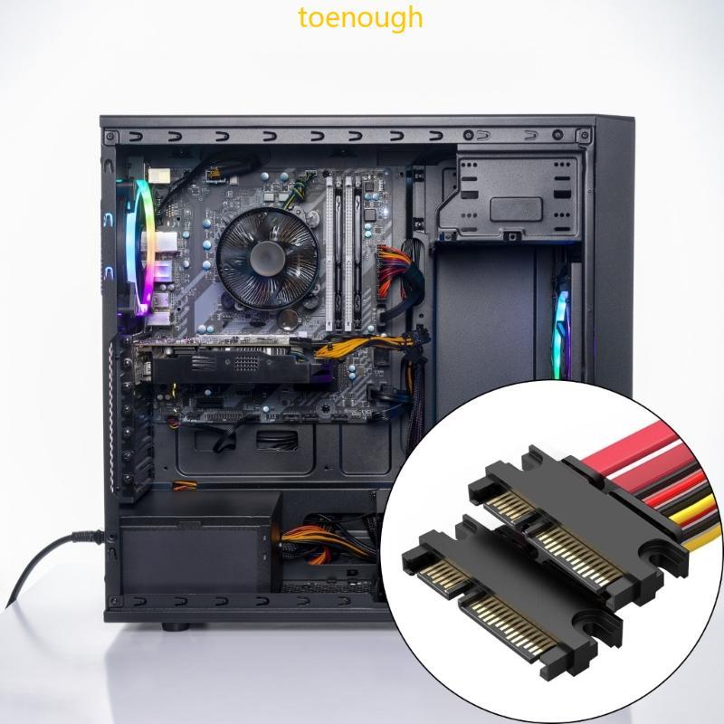 Toe 7 + 15Pin Satas Para Compactomente Flexível Design Power Data Cable
