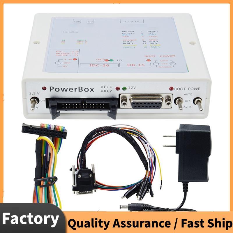 J-TAG Para K-TM FLASH Via J2534 Funciona ECU-Soft OBD Programador Power BOX 3 Interruptores Operando US PLUG