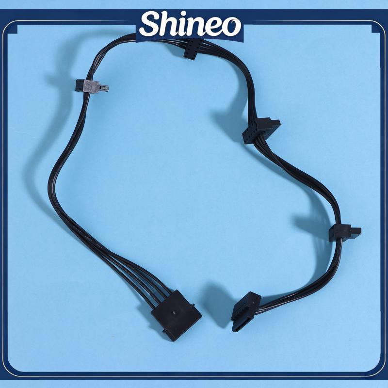 SHINE SATA Power Splitter Cabo 15Pin Macho Para 4Pin Fêmea 1 A 5 Adaptador De Extensão Disco Rígido HDD SSD Armazenament