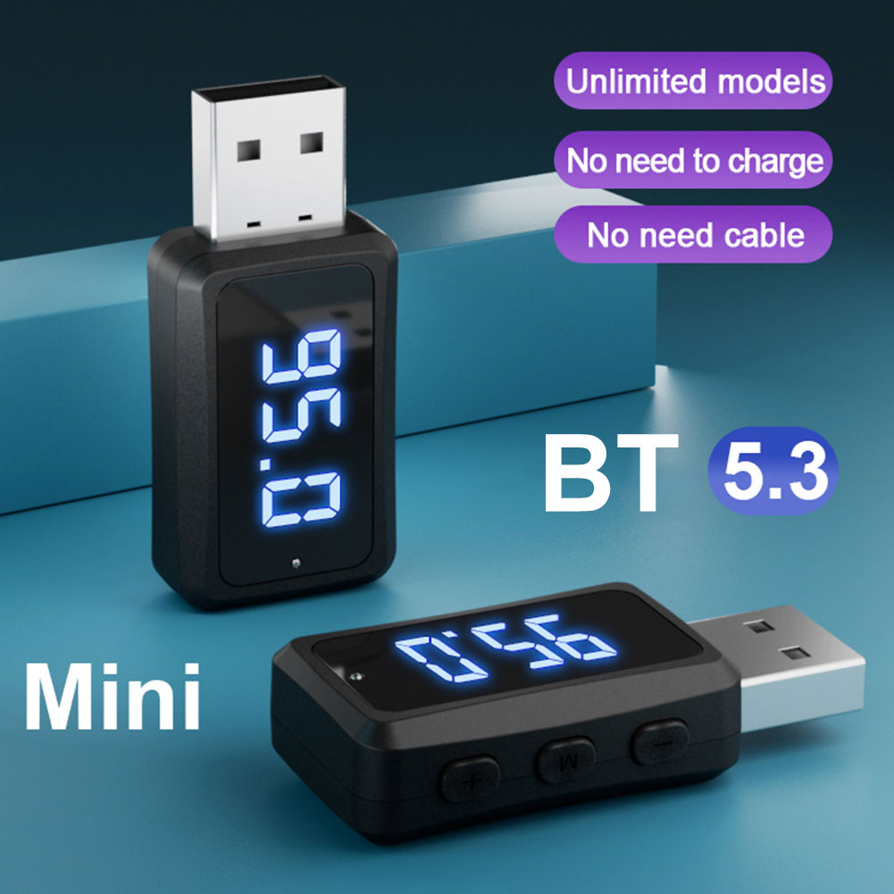 Bluetooth-Compatível 5.3 FM01 FM02 Rádio Do Carro Fm Estéreo Handsfree Chamada Transmissor Receptor Mini USB Power Kit Á