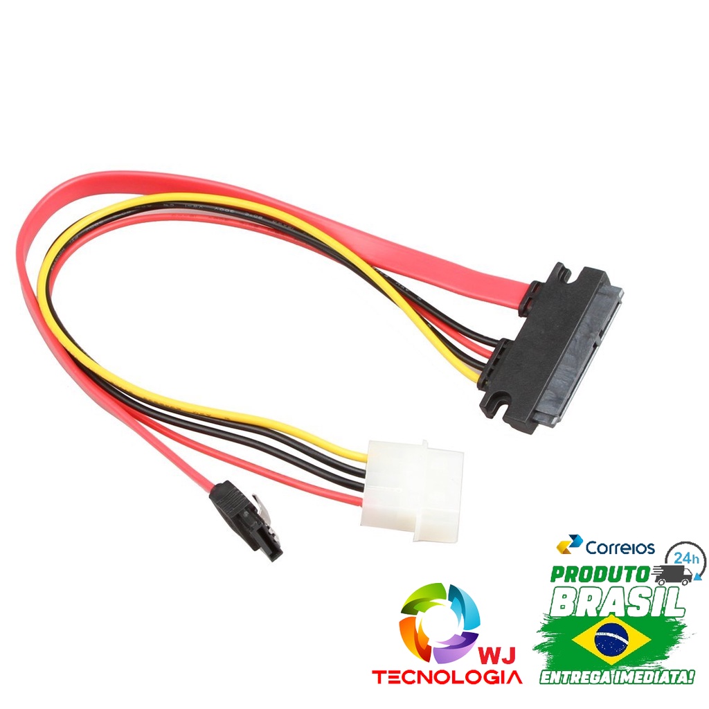 40cm 15 + 7 pinos de dados de alimentação para 4 pinos ide power sata cabo rígido de dados para cabo profissional de pc