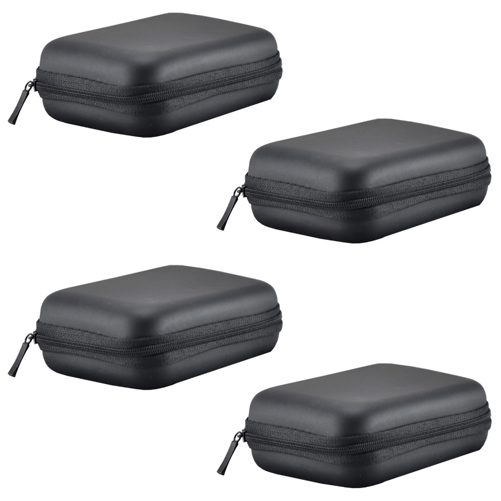 Kit 4 Hard Case Estojo Capa Para Hd Externo Carregador Power