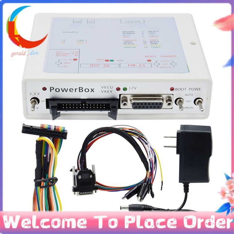 J-TAG Para K-TM FLASH Via J2534 Funciona ECU-Soft OBD Programador Power BOX 3 Interruptores Operando US PLUG