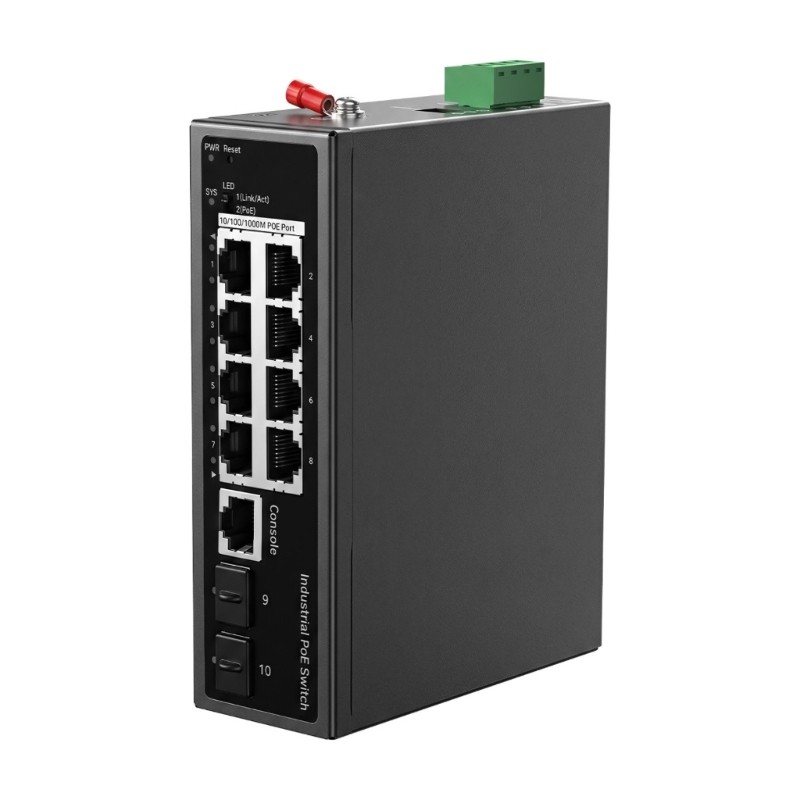 Treeling Gigabit Data Power Switching Com Painel De Serviço Para Equipamentos Industriais