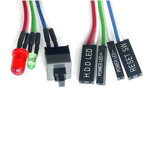 Cabo Botão Power + Botão Reset + Hdd Led + Power Led
