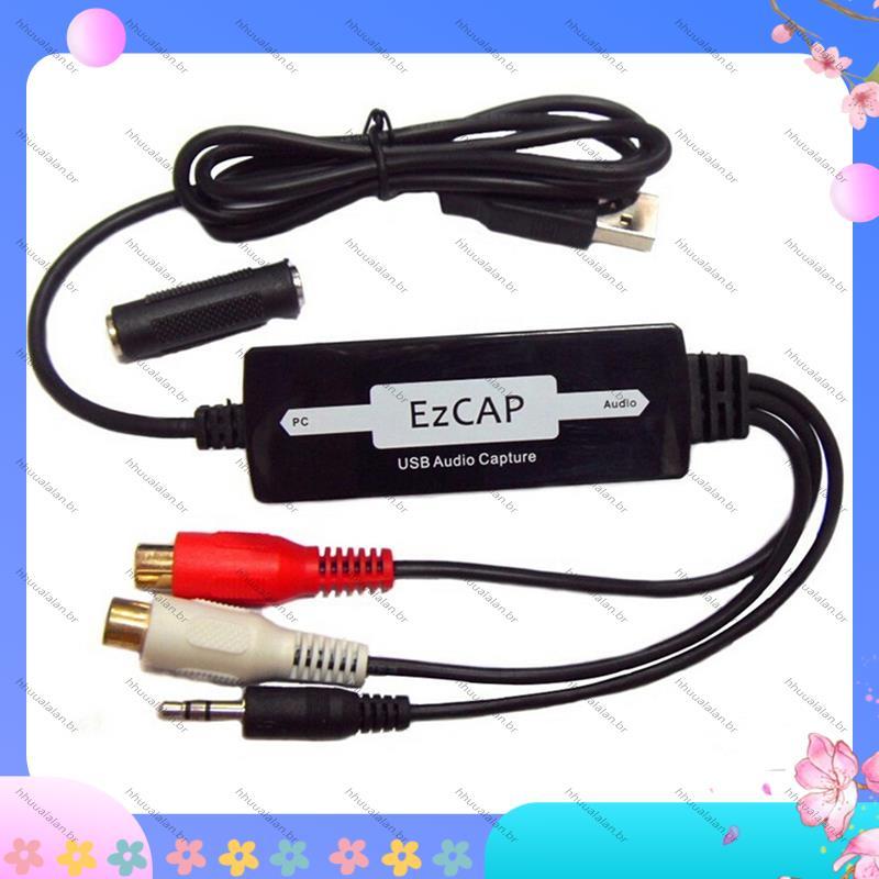 [H De Alta Qualidade] USB 3.5 Mm Captura De Áudio Grabber Editar Cabo Para Digital Gravação De Cassete Analógico Convers