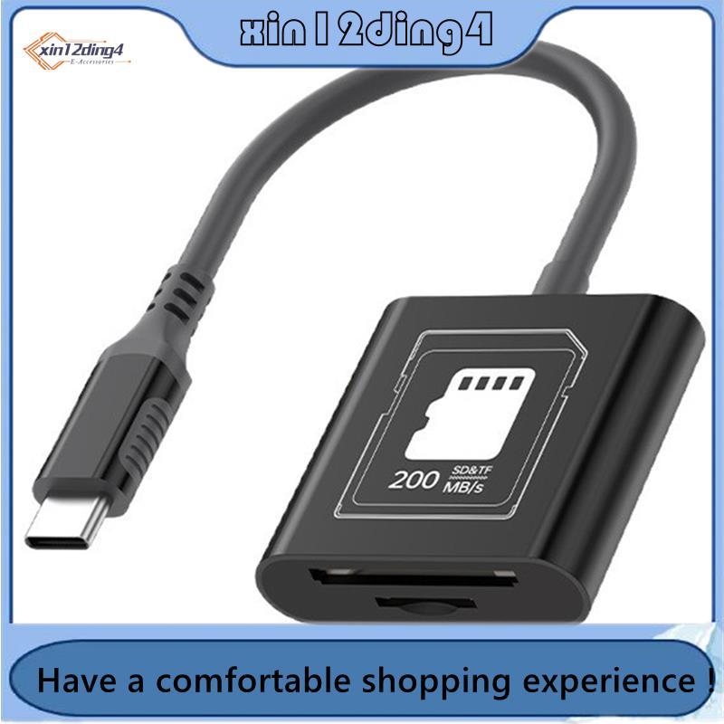 Leitor De Cartão USB 3.0 Leitura De Slot Duplo Overclocking De Alta Velocidade SD/De Memória TF/Tipo-C Android PC Conver