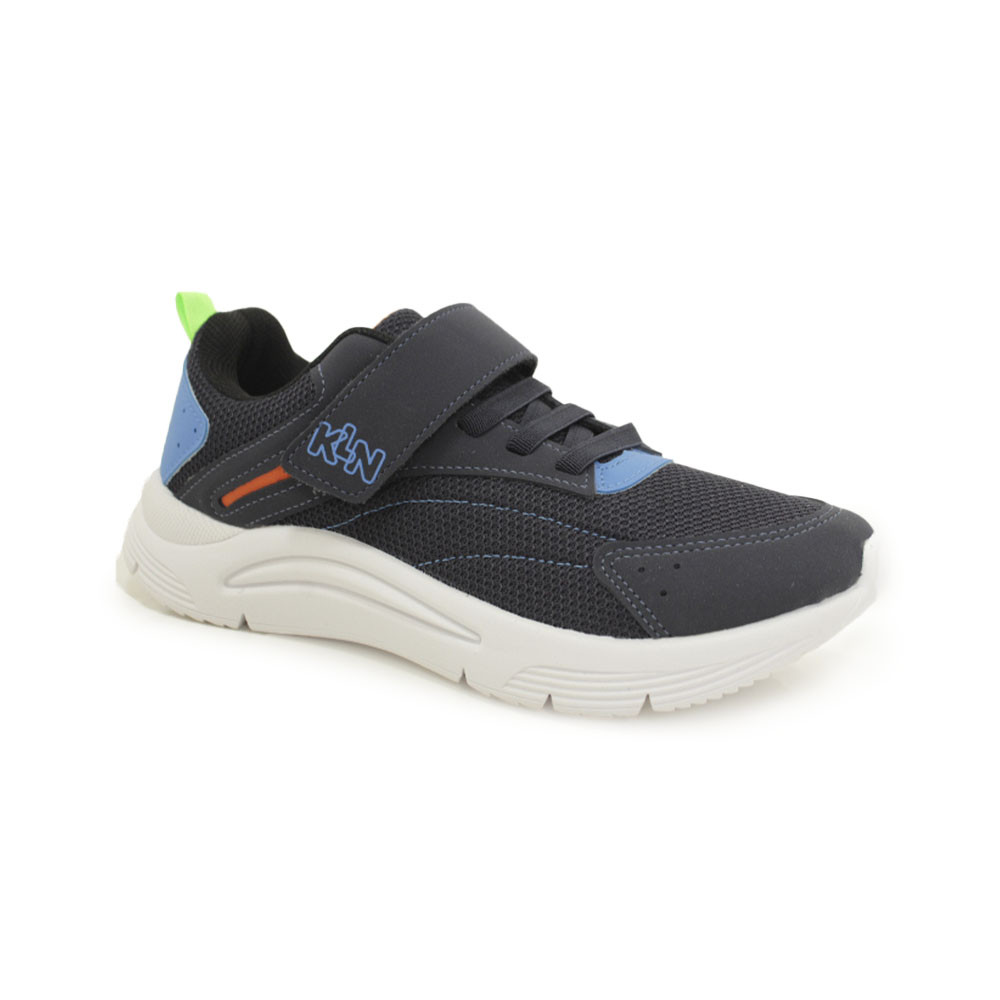 Tênis Infantil Klin New Sport Casual com Velcro e Elástico para Escola