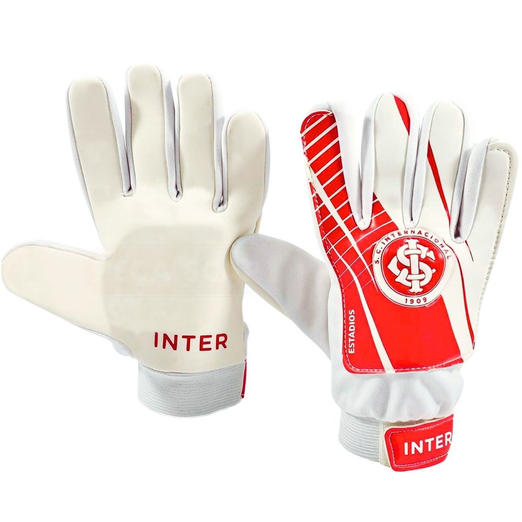 Luva Goleiro Infantil Sport Club Internacional  P/ Jogos E Treinos Futebol Alta Qualidade - Sportcom