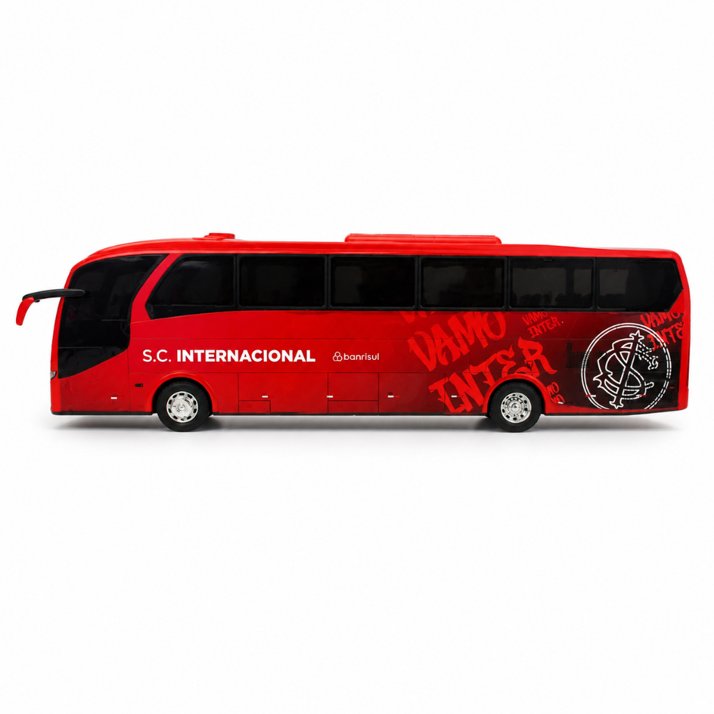 Ônibus Miniatura Oficial do Sport Club Internacional Escala 1:30 Brinquedo Para Colecionadores