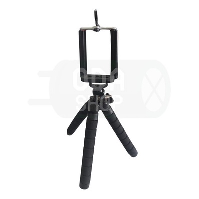 Mini Suporte Flexível P/ Ver Filmes Celular Universal Tripé Preto