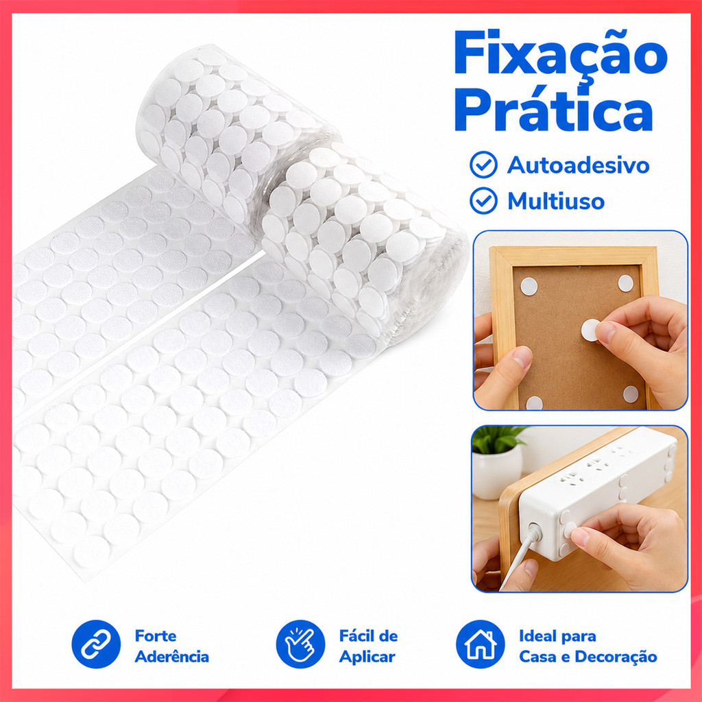 Adesivo autoadesivo redondo de Velcro, ponto forte, adesivo infantil-mãe, tecido artesanal, remendo fixo antiderrapante