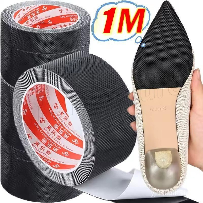Adesivos antiderrapantes para solas de sapatos, com 100 cm de comprimento, autoadesivos – almofadas de borracha para sal