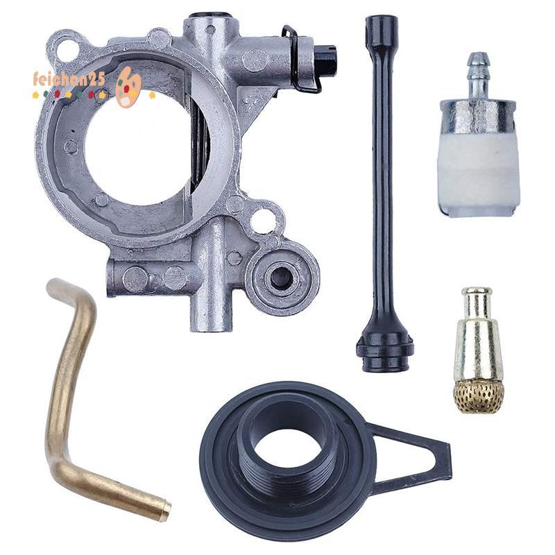 [Fast F] Kit De Filtro De Linha De Mangueira De Óleo Com Engrenagem Sem-Fim Da Bomba Para Motosserra 365 371 372 XP 372X