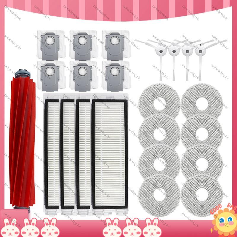 [Fast T] Kit De Limpeza Abrangente Para Robótico P10 Qrevo : Inclui Escova Principal , Filtro , Escovas Laterais , Saco