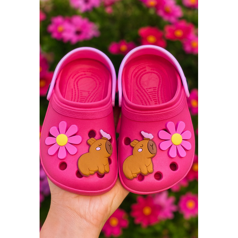 Babuche capivara infanti sandália feminino