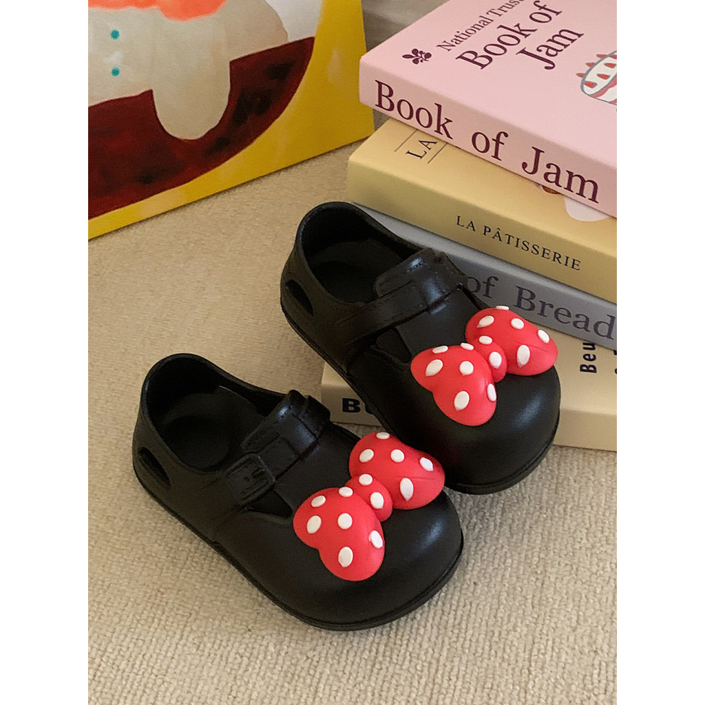 Ins menina coração bolinhas arco buraco sapatos decoração fivela diy criativo destacável influenciador tridimensional sa
