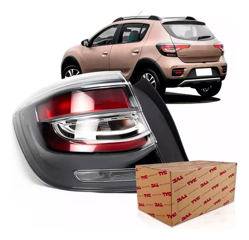 Lanterna Sandero Stepway Fume C Led 2020 2021 2022 2023 Tyc