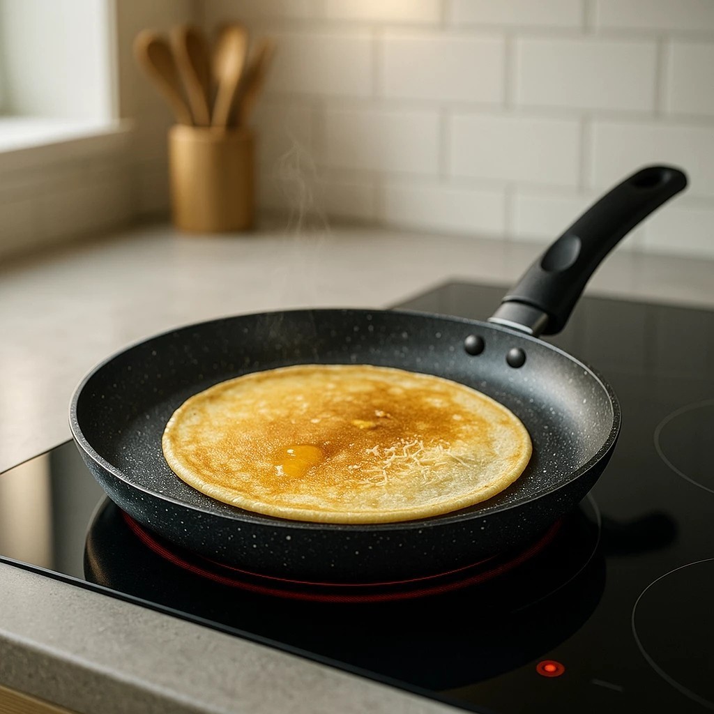 Frigideira Tapioca Panqueca Inducao Preta Antiaderente Omelete Fritura Panela