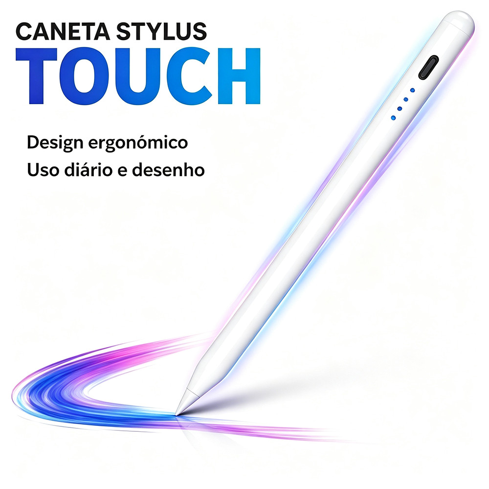✏️ Caneta Stylus Capacitiva Universal Alta Precisão | Compatível IOS IPhone IPad Tablet Para Anotações E Desenhos