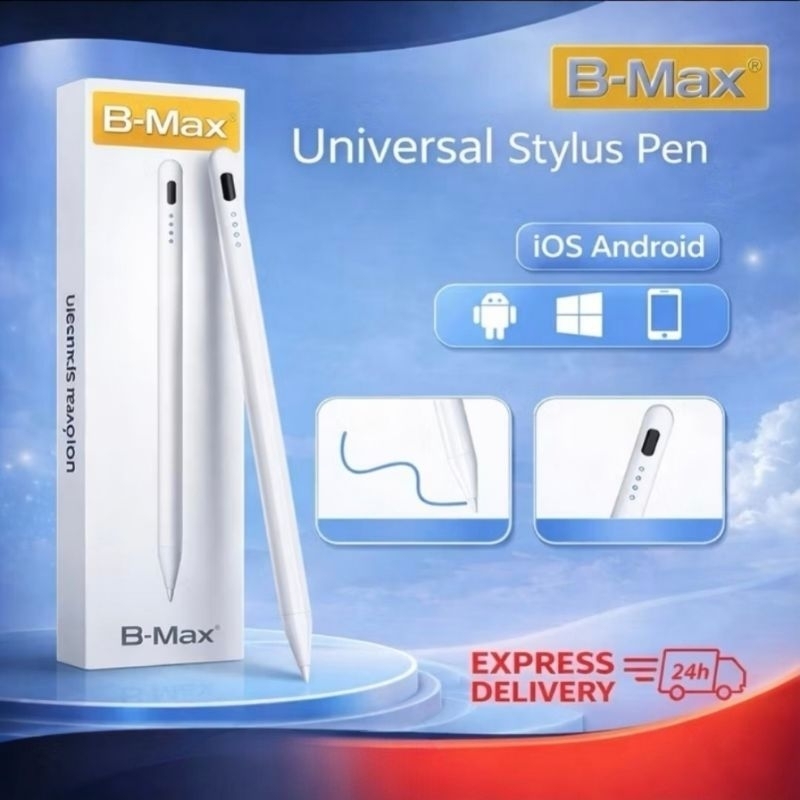 Caneta Stylus Touchscreen iPad Air De 3a 4a 5a Geração 3ª 4ª 5ª Pencil IPhone Celular Tablet Smartphone Capacitiva Leve