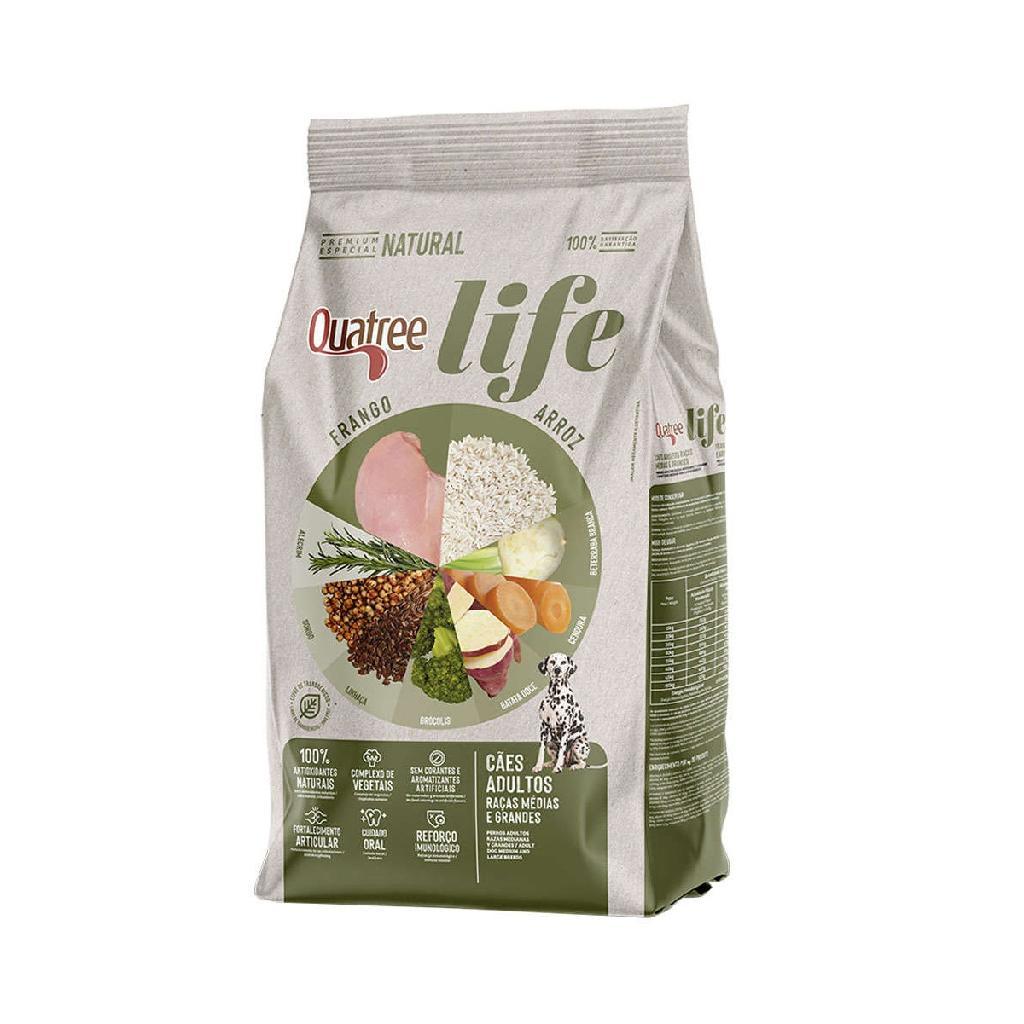 Ração Quatree Life Cães Adultos Raças Médias e Grandes 15kg
