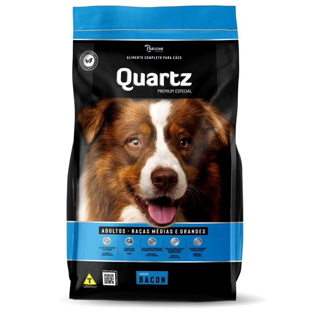 RAÇÃO PARA CÃES ADULTOS-RAÇAS MÉDIAS E GRANDES SABOR BACON 15KG
