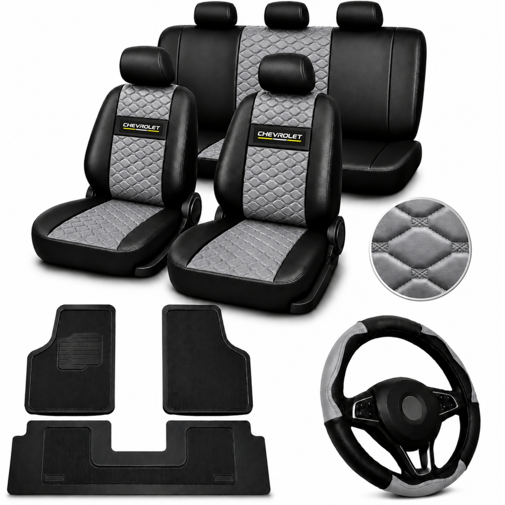 kit Capa De Banco Em Couro Automotivo Couro CHEVROLET GM BOLT COBALT JOY AGILE KADET EQUINOX CRUZE