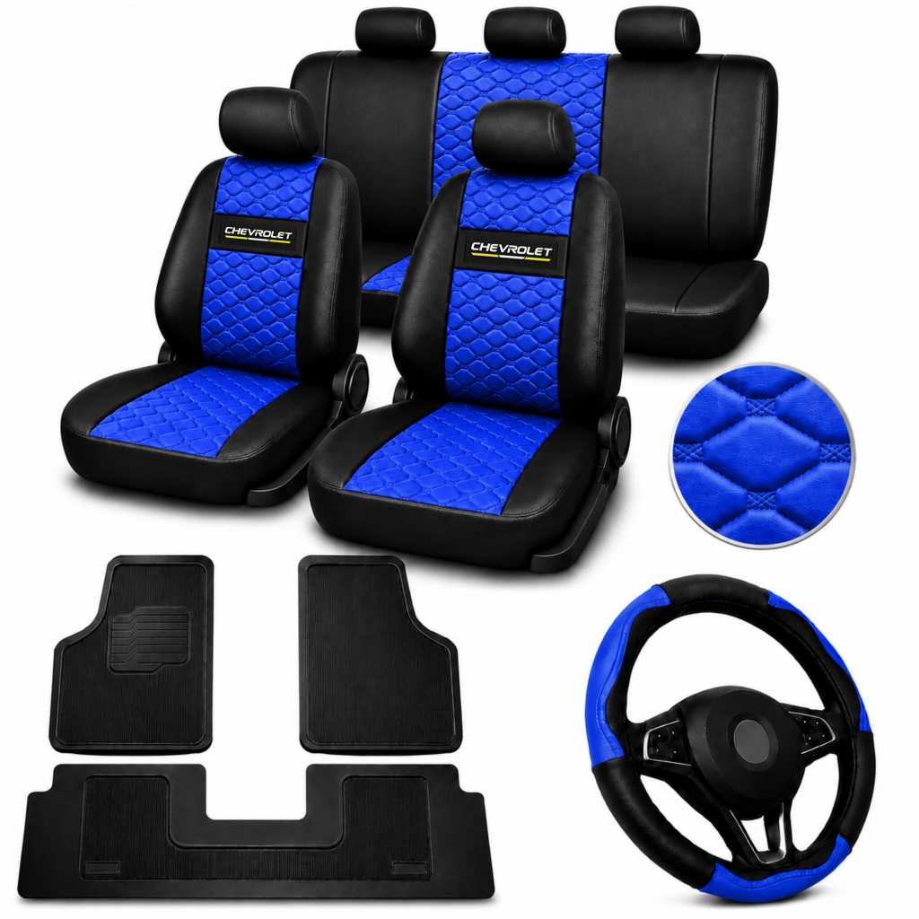 kit Capa De Banco Em Couro Automotivo Couro CHEVROLET GM BOLT COBALT JOY AGILE KADET CRUZE