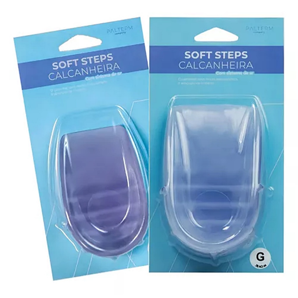 Calcanheira Soft Steps Com Sistema De Ar Palterm Cor Azul