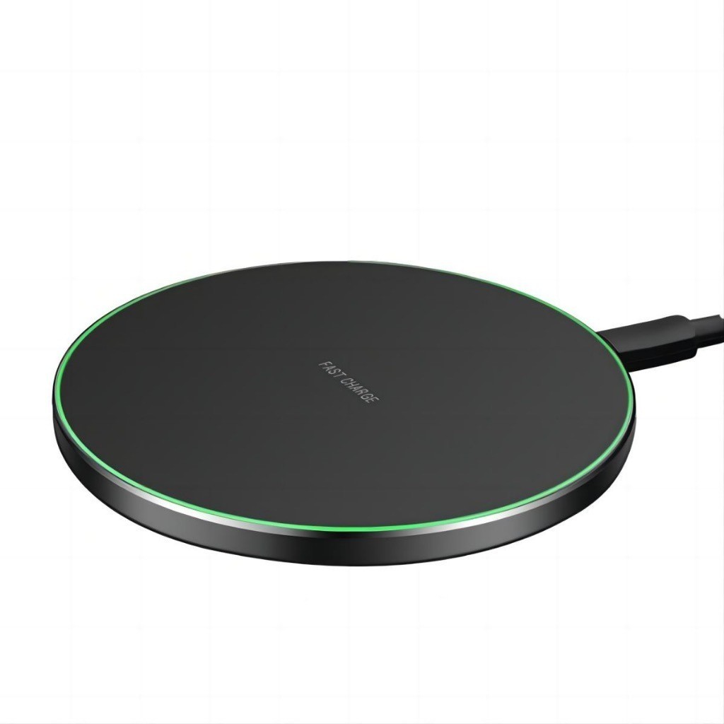 Carregador Sem Fio Rapido 15w Indução Sensor Mesa Turbo Fast Para Celular iPhone/Android Universal