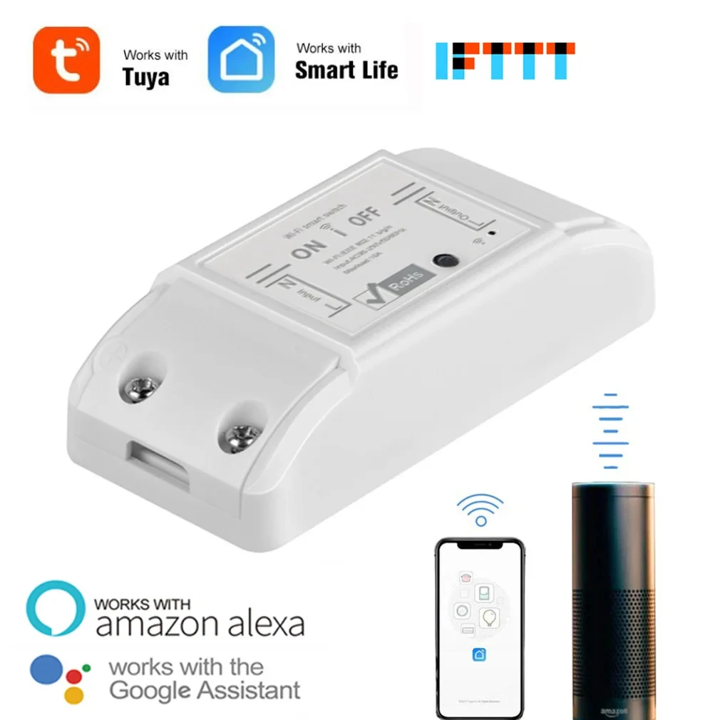 Interruptor Temporizador Universal Sem Fio AXUS, Controle Remoto, Compatível com Tuya Smart Life, Alexa e Google