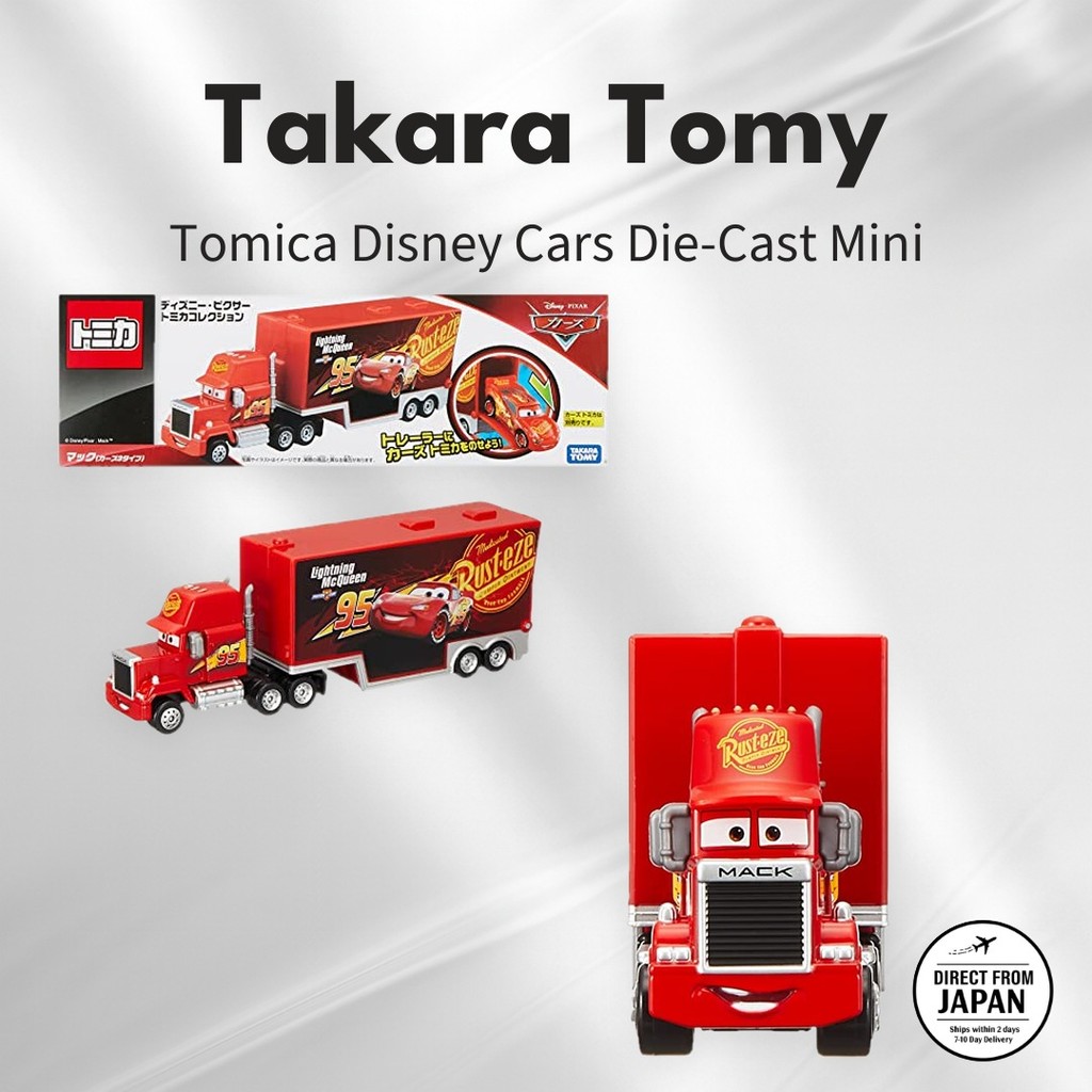 Takara Tomy Tomica Disney Cars Die-Cast Mini Vehicles Lightning McQueen, Mater, Cruz Ramirez, Jackso