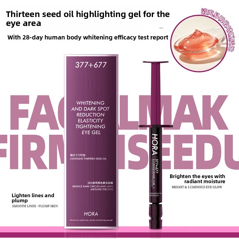 HORA Eye Gel Clareador Antirrugas Firmador Círculo Escuro Creme Para Os Olhos Essência Hidratante 4g