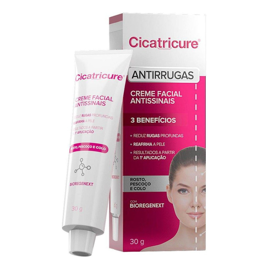 Cicatricure Gel Creme Antirrugas Facial 30g Original
