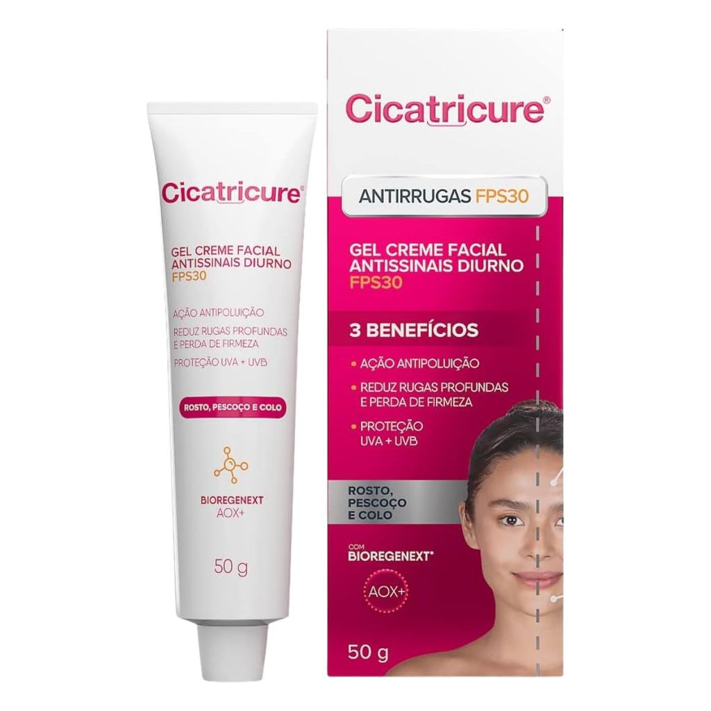 Cicatricure Gel Creme Facial Antirrugas FPS30 50g