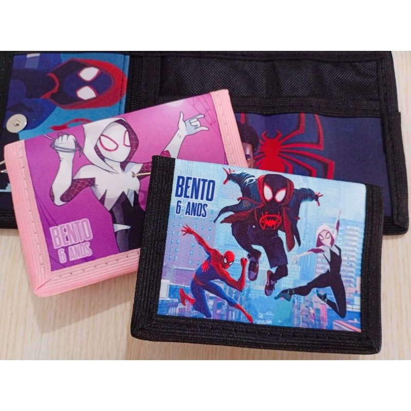 Carteira Homem Aranha Miles Morales ( 10 und )