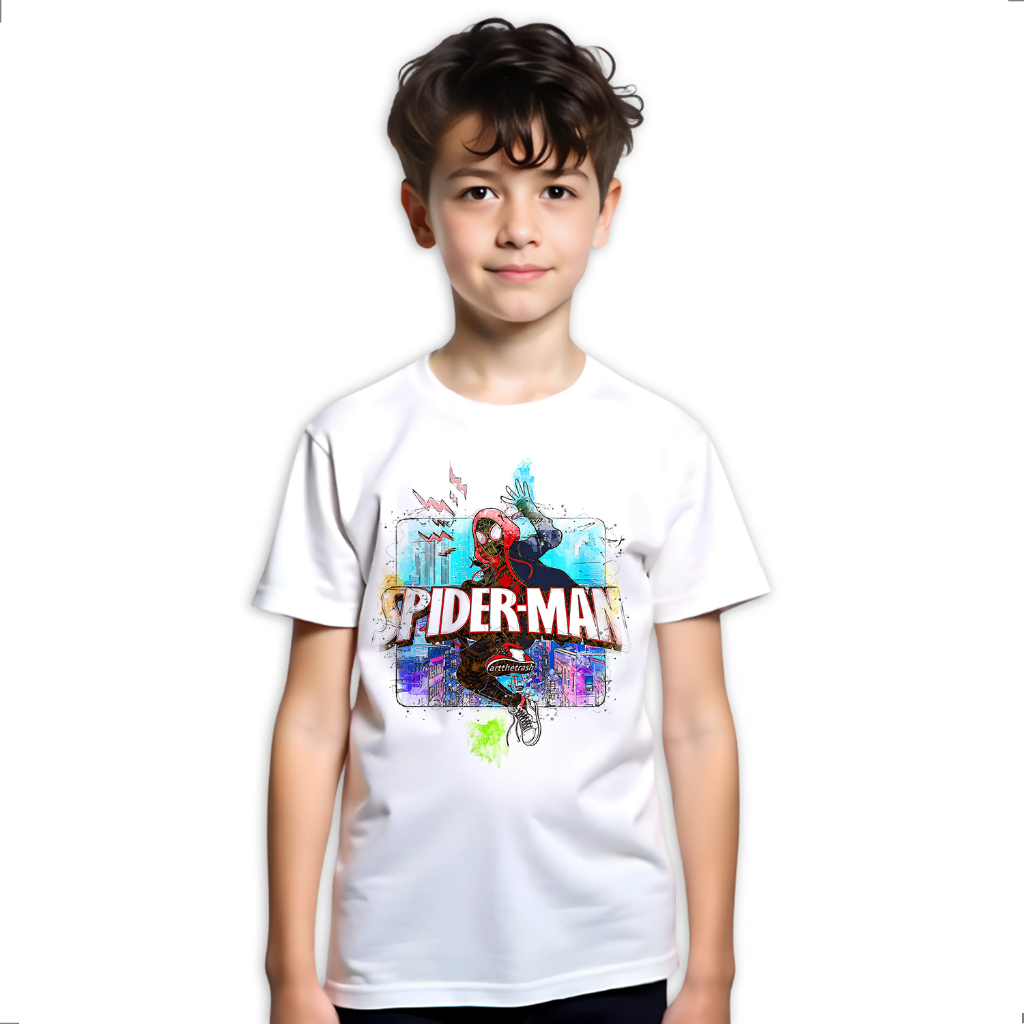 Camiseta Infantil Miles Morales Aranhaverso LK-110