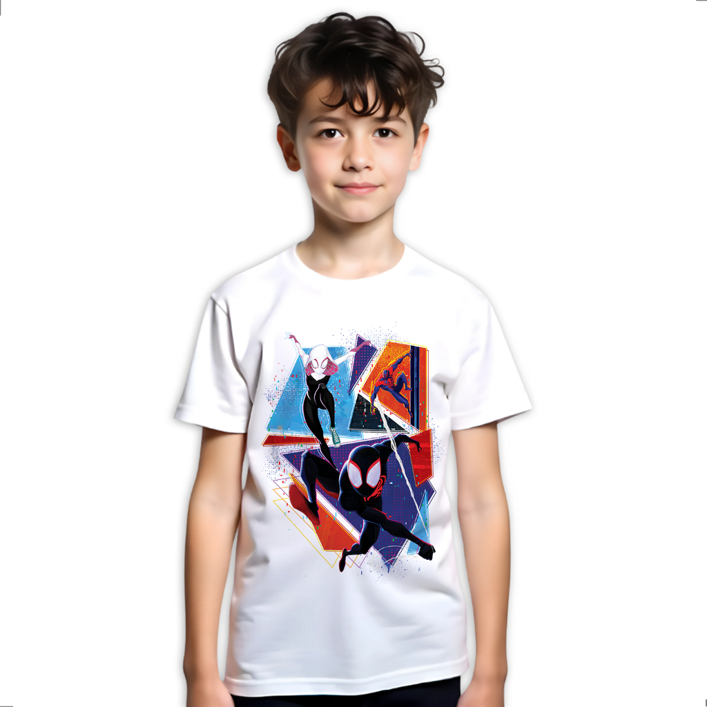 Camiseta Infantil Miles Morales Aranhaverso LK- 109