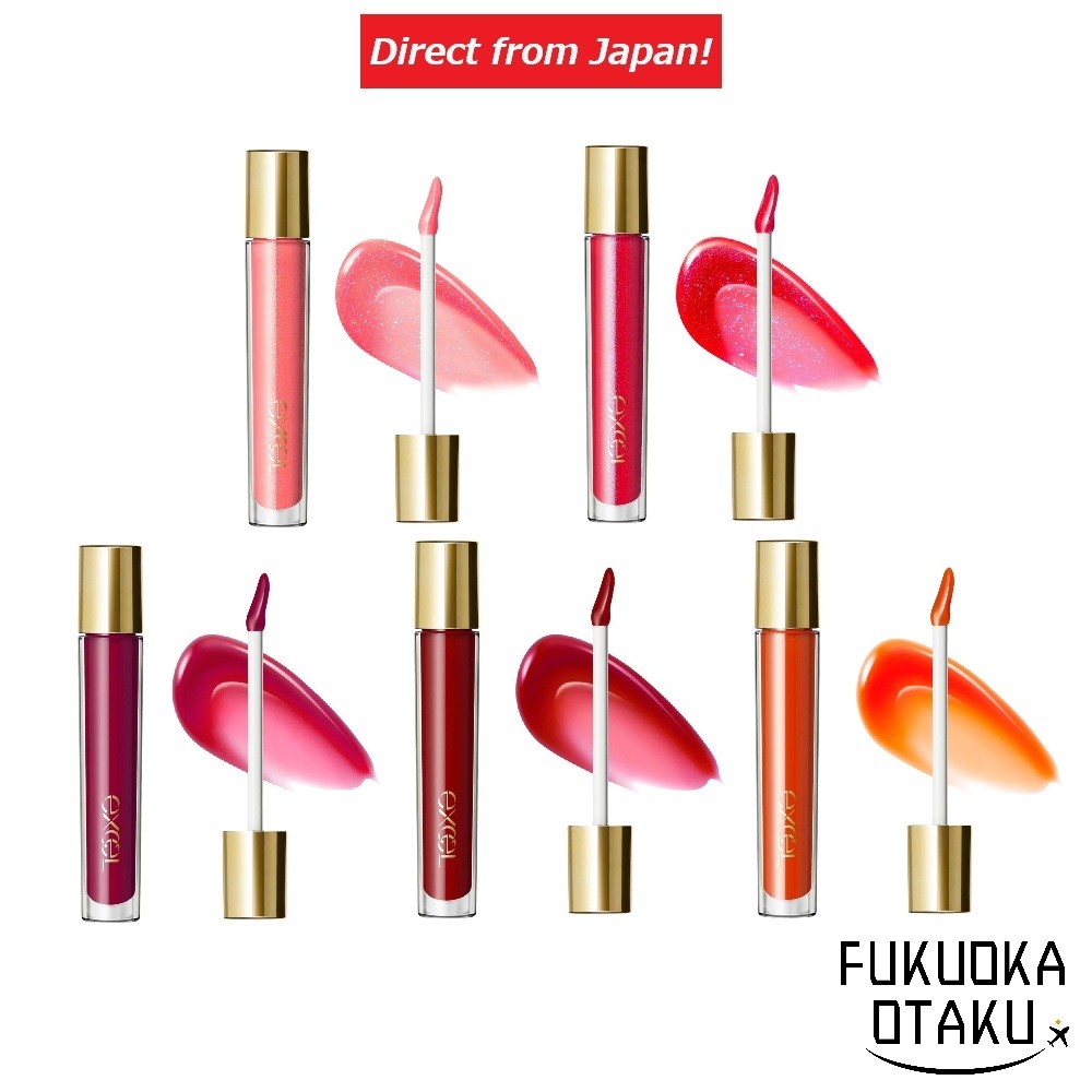 excel NUANCE GLOSS OIL Gloss Labial Brilho Intenso Efeito Volumoso Longa Duração【Direto do Japão】