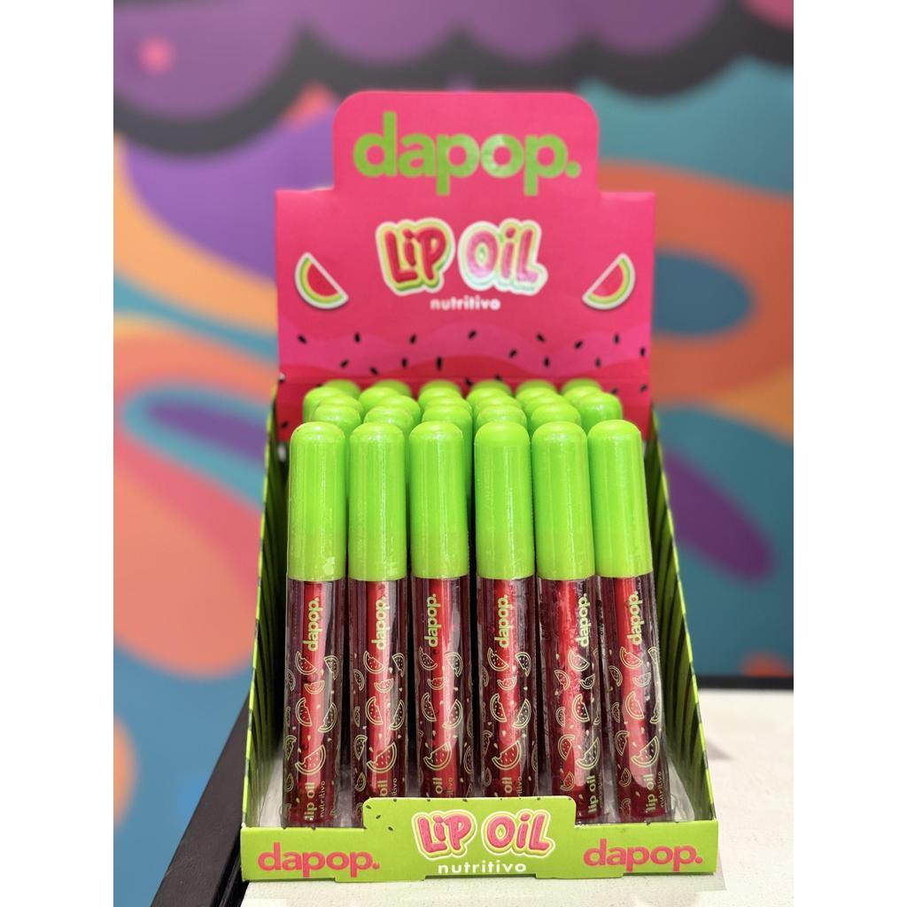 Lip Oil Melancia Dapop Hidratação e Brilho Natural Lábios Macios