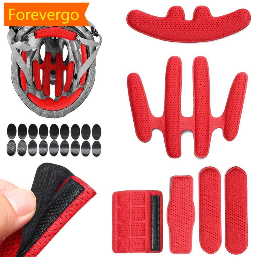 forevergo 24 Pçs/set Universal Capacete De Bicicleta Kits De Acolchoamento De Espuma Interna Esponja Selada De Substitui