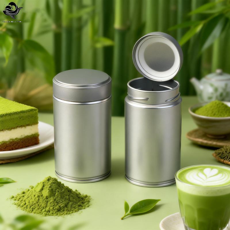 PFG Jarra De Chá Selada De Qualidade Alimentar , 1 Peça , Mini Folha De Flandres , Pó Matcha , Portátil , À Prova De Poe