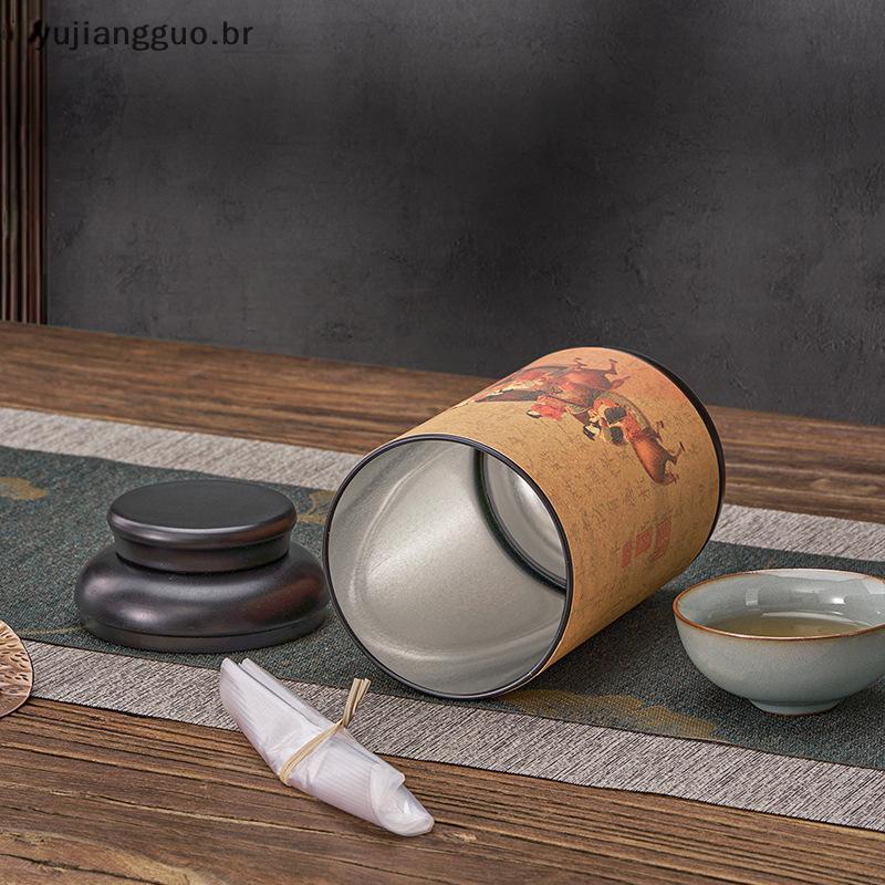 # Novo Jarra De Armazenamento De Chá De Folha De Flandres Chinesa Pequena Portátil Selada Recipiente Ferro Forjado Geral