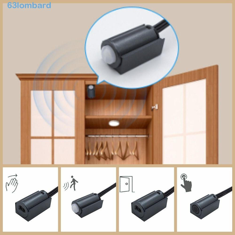 Interruptor Do Sensor De Varredura Manual LOMBARD , Controle De Iluminação ABS Com Detecção Liga-Desliga , De Movimento