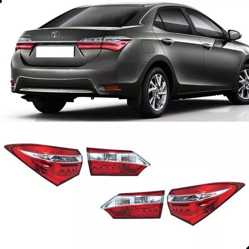 Kit Lanterna Canto + Mala Corolla 2014 2015 16 17 Com Led