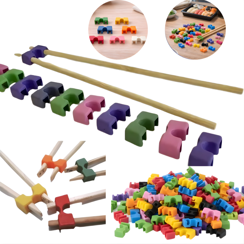 Kit 100 Peças de Clip Adaptador Para Comida Oriental Japonesa Restaurante