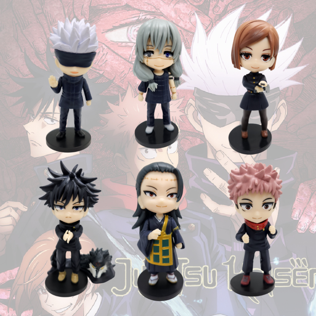 Figures Jujutsu Kaizen Nobara Gojo Mahito Kenjaku Megumi Kit Completo ou Unidade